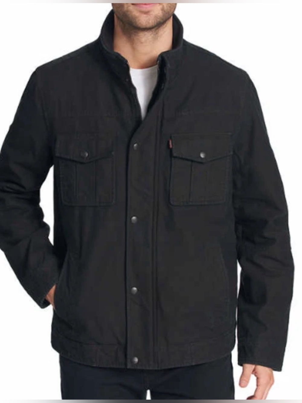 Levi’s Men’s Snap Chest Pocket Jacket Cotton Twill Size M Military Chore Utility